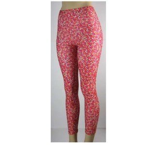 Red & Orange Floral Leggings
